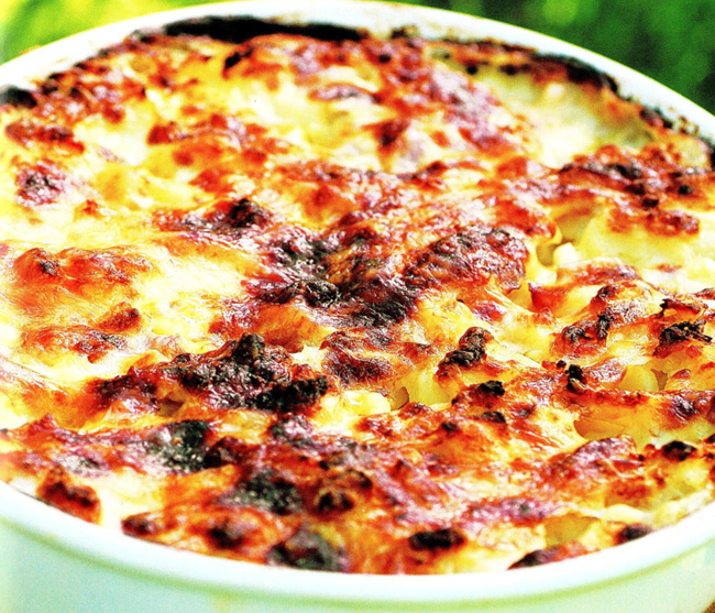 Kartoffelgratin med skinke - De bedste