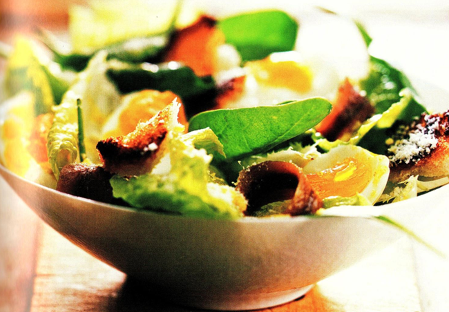 Spinat og salatblade med ansjoser - De bedste