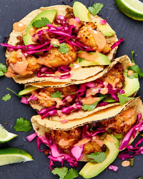 Blomkåls tacos i airfryer