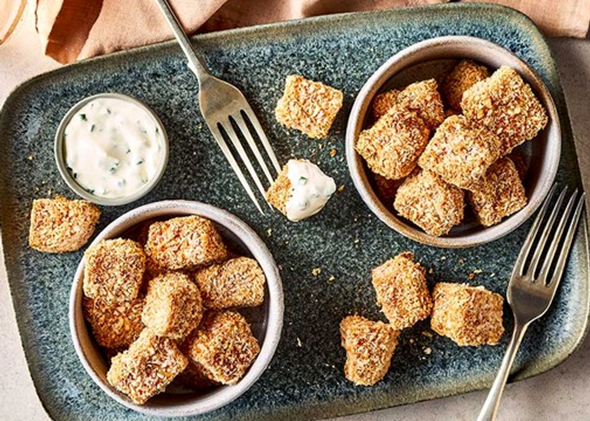 Tofu nuggets i airfryer