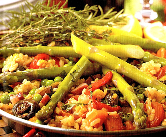 Paella primavera