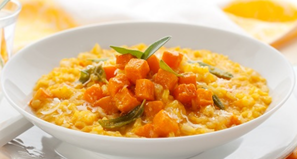 Risotto de zucca - Risotto med græskar